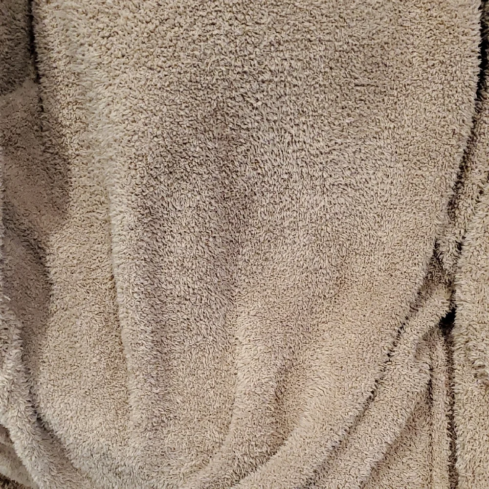 Barefood Dreams Cozy Tan Fleece Long  Robe - Picture 9 of 9
